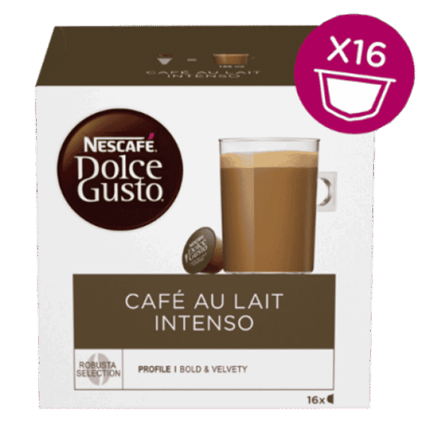 Capsules Nescafé® Dolce Gusto® Café au Lait Intenso 16 units