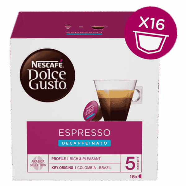 Capsules Nescafé® Dolce Gusto® Espresso Decaf 16 units