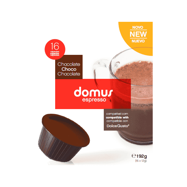 Compatibles Capsules Dolce Gusto® Domus® Chocolate 16 units