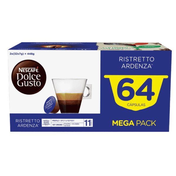 Capsules Nescafé® Dolce Gusto® Ristretto Ardenza Mega Pack 64 units